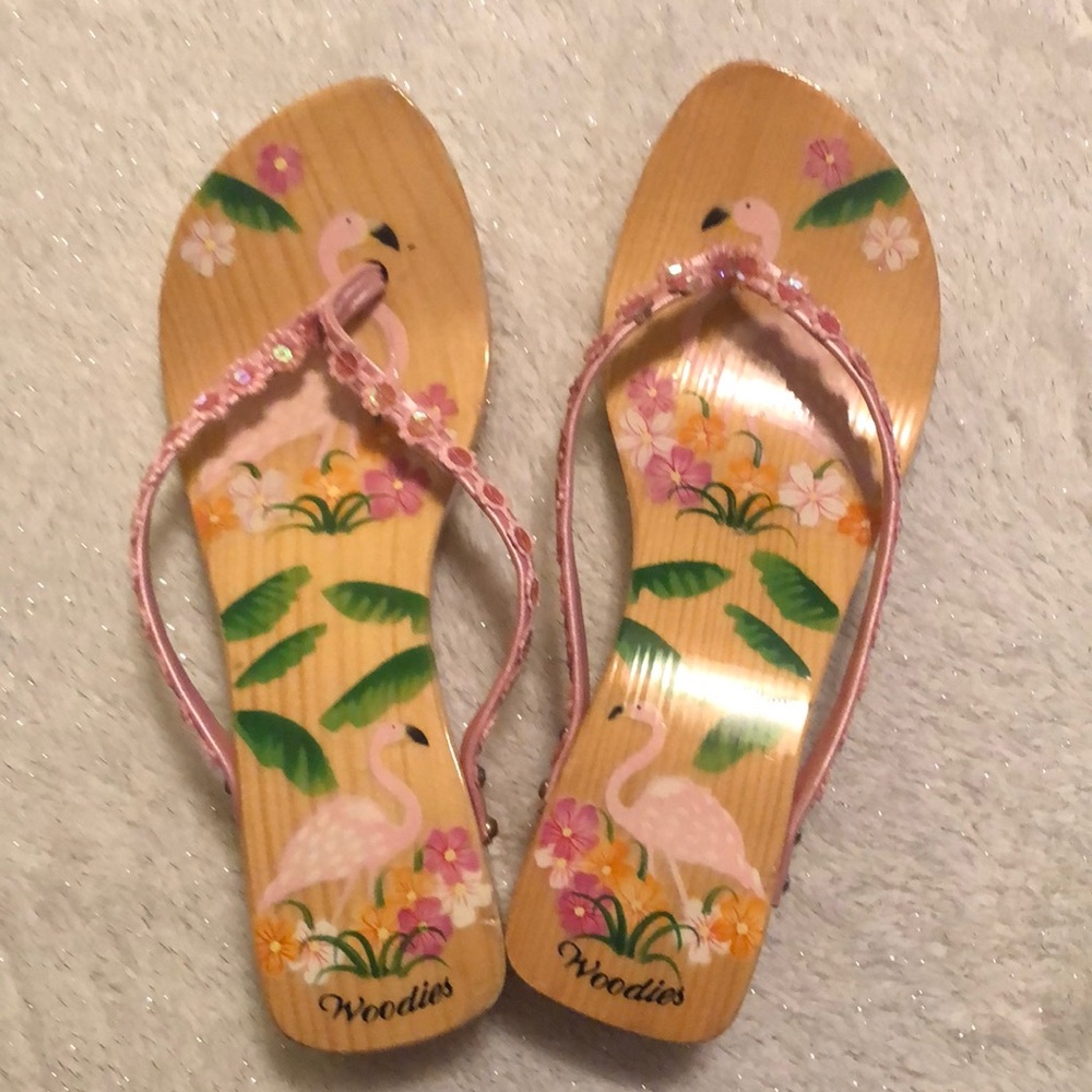 COPY - Woodies wooden flip flops